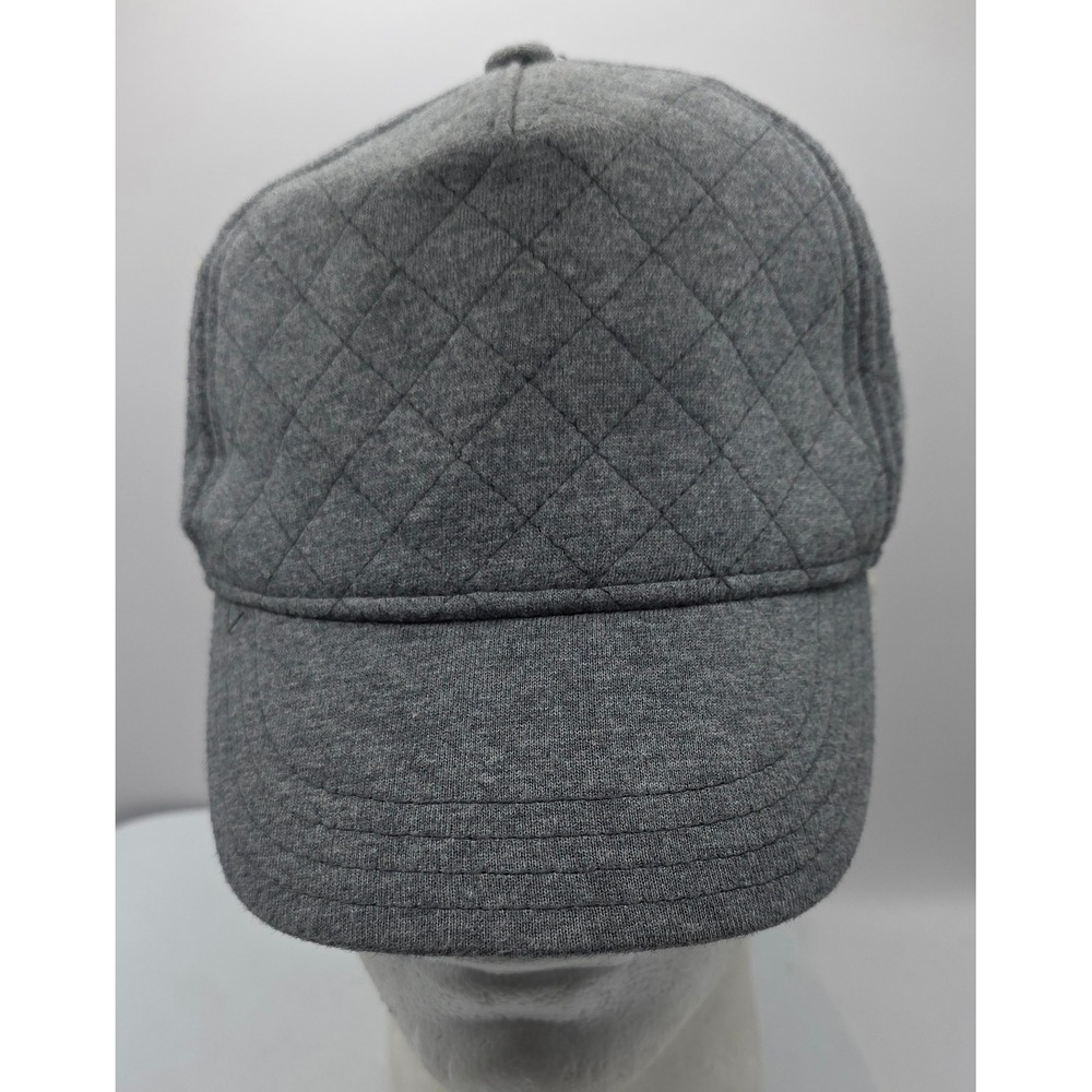 Gymboree Quilted Baseball‎ Cap Youth Gray Sporty Snapback Hat No Tags